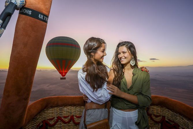 1-hour Private TOP VIP Hot Air Balloon Flight North Marrakech with Breakfast - La Palmeraie Drive and the Camp Landing Feel
