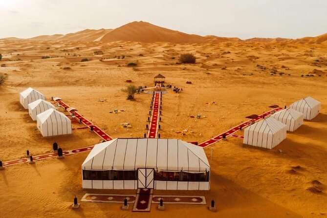 2Days Share Tour From Fes To Marrakech Or Fes Via Sahara & camel - One night in the dune camp: dinner, drumming, and a real tent sleep