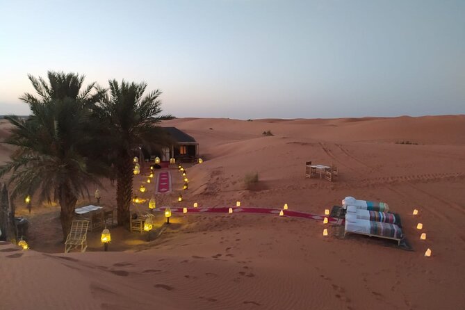 3 Days 2 Nights Marrakech to Merzouga - Sahara Tour Adventure - Berber camp night: music by the fire, then stars overhead