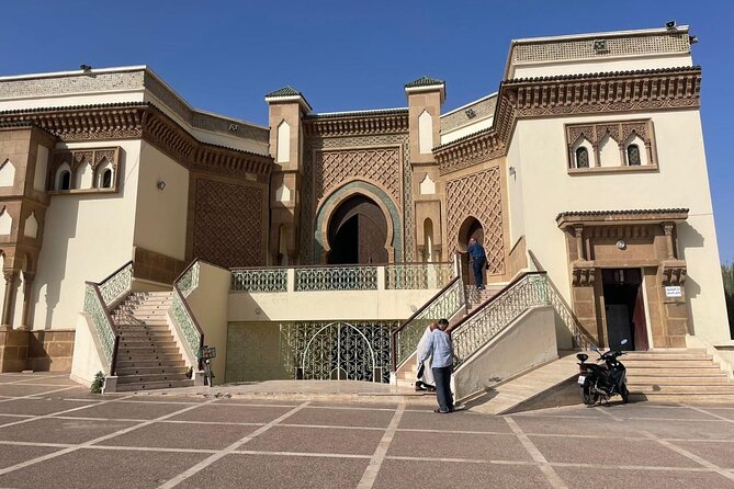 Agadir City Tour Discover Agadir with Transportation - Stop 2: Mohamed V Mosque exterior, Moroccan design, no ticket stress