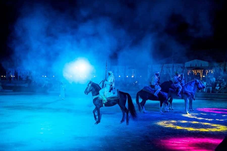 Agadir Fantazia Berber Night Show with Dinner - The Stadium Fantazia Show: Horses in the Sky