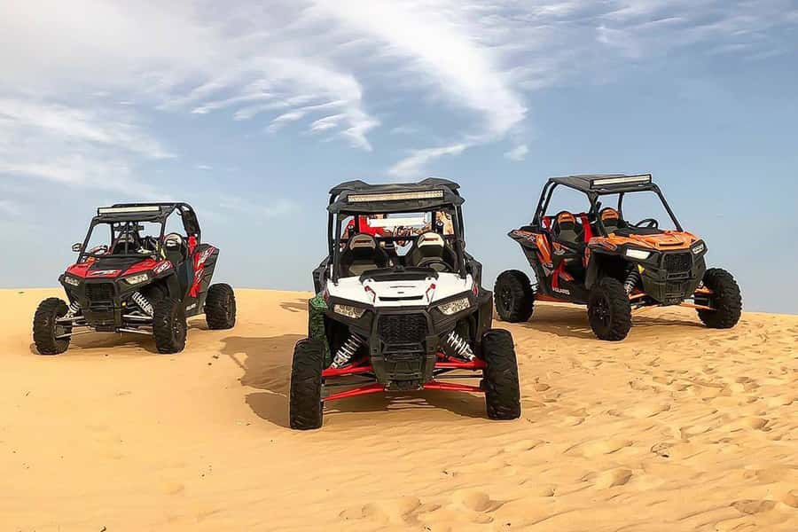 Agadir: Half-Day Desert Dunes Buggy Safari - At the garage: what you get before you hit the sand