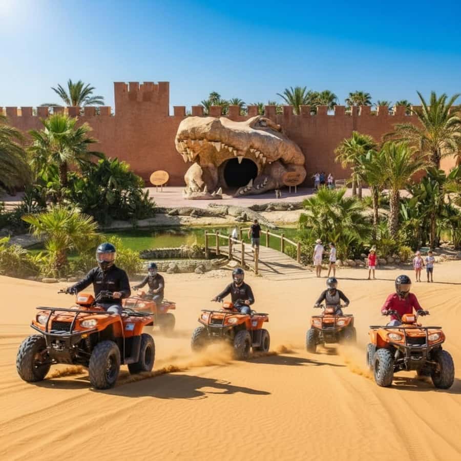 Agadir: Quad Safari with Crocoparc Optional - Getting picked up in Agadir, then moving fast with a small crew