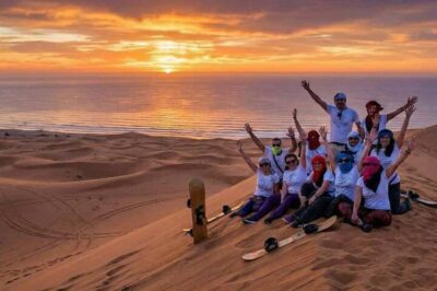 Camel Ride on the desert & Sandboarding