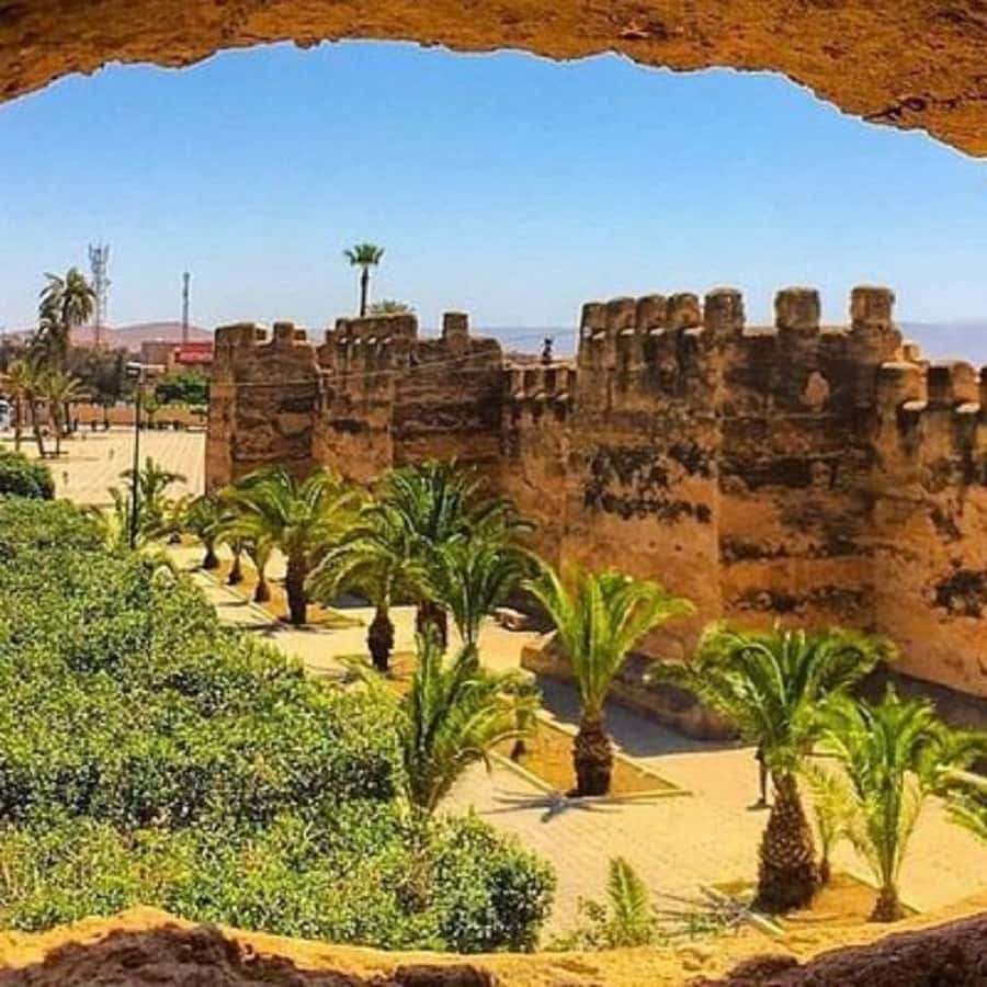 Agadir: Taroudant Oasis and Tiout Day Trip with Lunch Option - From Agadir by air-conditioned van, with a Sous Valley teaser stop