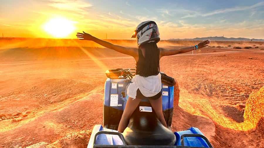 Agafay and atlas: Quad and camel experience - Camel ride with the cheich scarf, plus what to expect from the timing