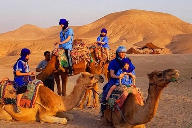 Agafay Desert & Berber villages & Atlas Mountains, Full Day Trip From Marrakech - Agafay Desert camel ride on rocky dunes, with sunset-style photo stops