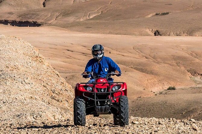 Agafay Desert: Camel Ride and Quad bike with Dinner Show - Quad biking in Agafay: adrenaline with safety gear and sunset timing