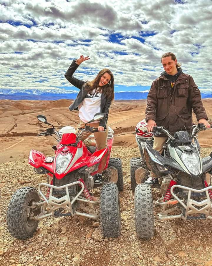 Agafay Desert Day: Quad Bike, Lunch & Swim Adventure - Quad biking across rocky dunes: the key timing is only 30 minutes