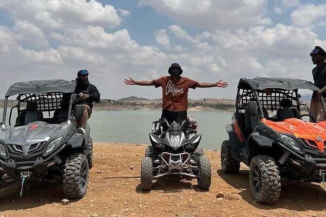 Agafay desert quad bike adventure - Tea break in the desert tent: small pause, big payoff