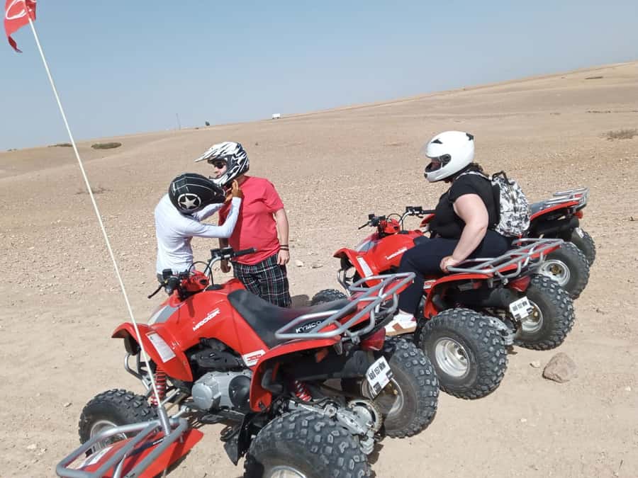 Agafay Desert: Quad Bike Experience with Lunch - The ride through Agafay: dunes, villages, and quick Atlas Mountain moments