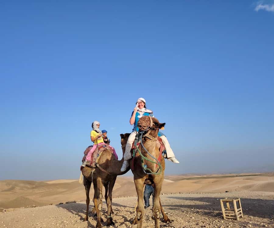 Agafay Desert Sunset Tour with Camel Ride ,Dinner and Show - Getting Out of Marrakesh: Orchards, Villages, Then Stone Desert