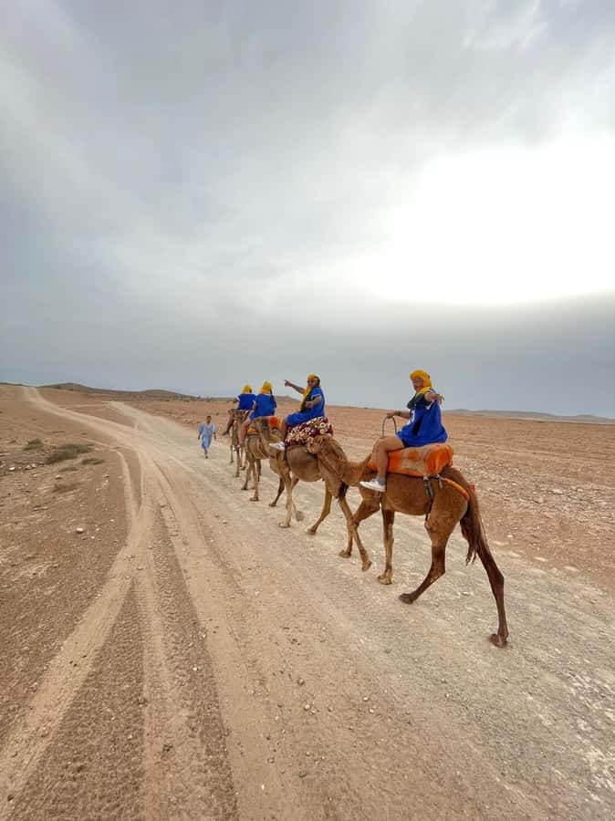 Agafay experience : Dinner with sun set camel or quad ride - Agafay Desert at sunset, what you’re really seeing