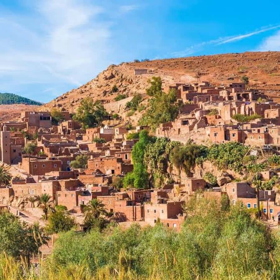 Atlas mountains and Berber villages & waterfall & camel ride - Berber lunch in a traditional home: more than tajine on a plate