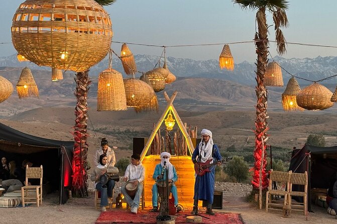 Atlas Mountains, Berber Villages and Three Valleys all inclusive - Cultural finish: music by the campfire and a memorable send-off