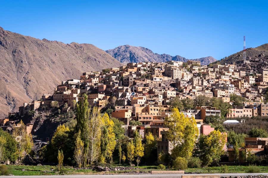 Atlas mountains hike with waterfalls & 3 valleys day trip - Imlil mint tea welcome, your first Berber village intro