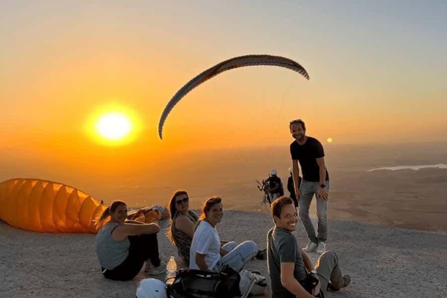 Atlas Paragliding & Agafay Desert Adventure from Marrakech - Your tandem paragliding flight over Lake Takerkouste