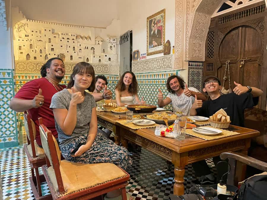 Authentic Fez Homemade Meal - A Homemade Fez Table, Not a Restaurant Line