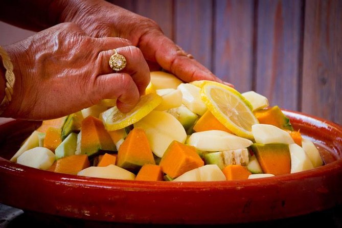 Berber Cooking Class at a Farm in the Countryside & shopping at a rural Souk. - Lunch outside and herb tea: the calm part people remember