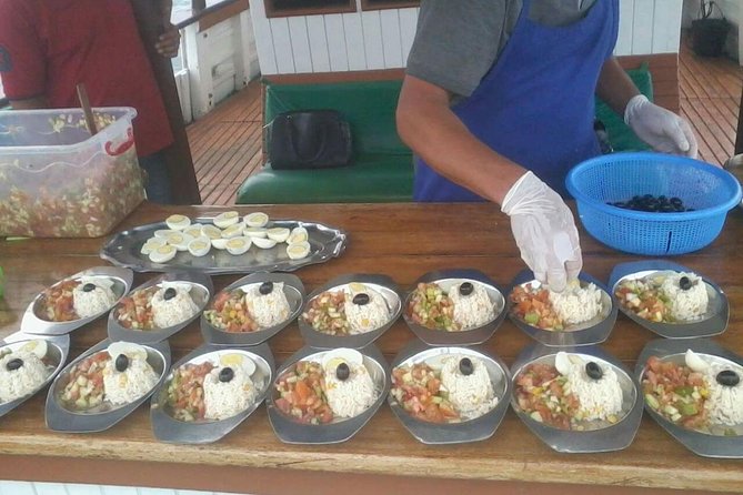 boat trip from 9 am to 3 pm fishing & swimming & barbecue & dessert - Key points to know before you go