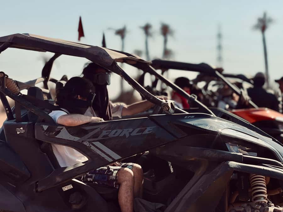 Buggy 1000 cc Adventure in Marrakech Desert - The return ride to Marrakech: using the Atlas views while you still have the light