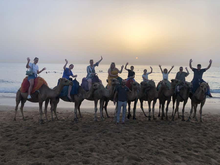 Caves, sunset, camel ride with beach view & barbecue dinner - Caves + Moroccan Traditional Music Moment