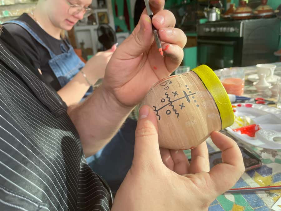 Creative Painting on Fes Pottery - Where this workshop fits in your Fes itinerary