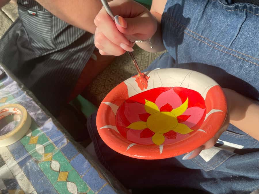 Creative Painting on Fes Pottery - Should you book this pottery painting workshop in Fes?
