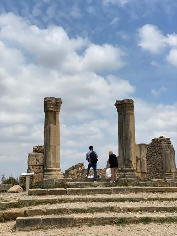 Cultural Day Trip meknes Volubilis in a Small Group OF 8 - Meknes imperial city: El Hedim Square and a long walk window