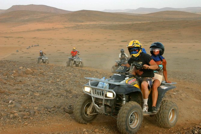 Desert D'Agafay Package - Quad, Dromedary and Dinner Show - Pickup, group size, and the pace you should expect