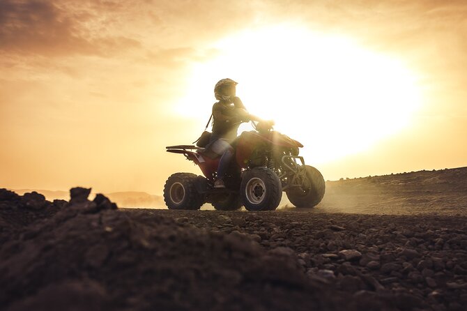Desert D'Agafay Package - Quad, Dromedary and Dinner Show - Quad biking in Agafay: fun, but expect a guided pace
