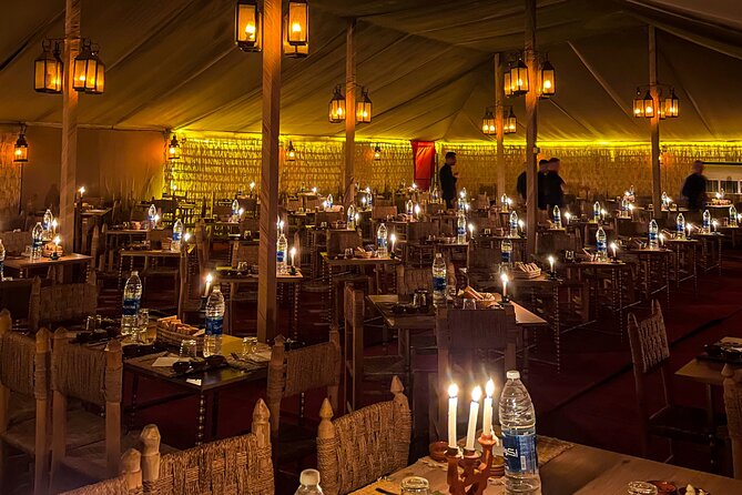 Desert Full Day: Quad, Camel, Dinner & Show or Pool Day and Lunch - Lunch and dinner: Moroccan food in a Berber-style tent