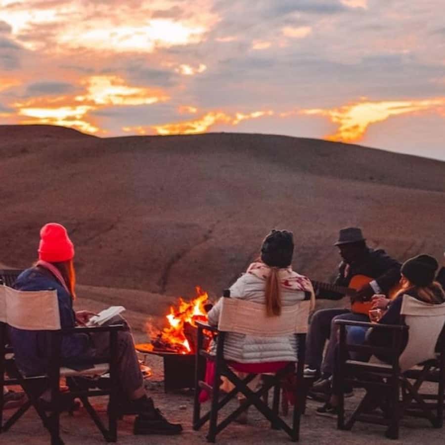 Desert night : ATV, Camel Trek sunset views & Dinner show - Sunrise Breakfast and Getting Back to Marrakesh