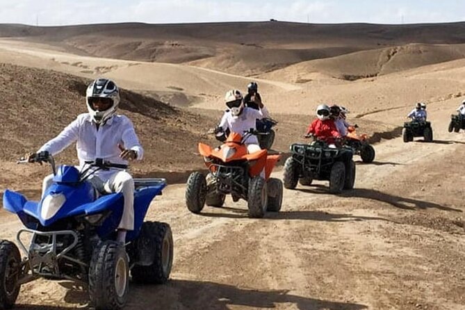 Desert quad biking and camel riding plus diner under stars - Mid-ride breaks and the Atlas Mountain view