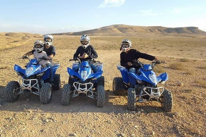 Desert quad biking and camel riding plus diner under stars - Views on the drive: Marrakech landmarks before the desert