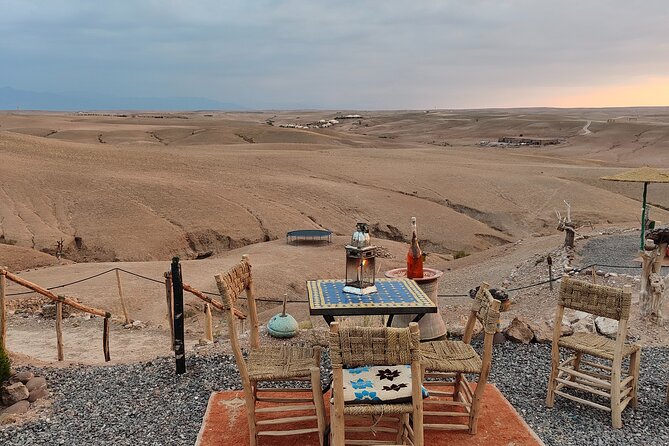 Dinner experience & Sunset with camel ride Tour - Dinner in a Berber-style tent, built around Moroccan food