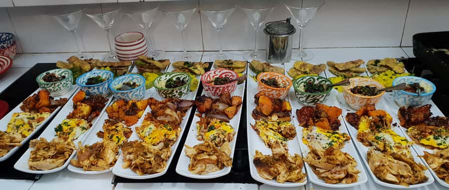 Edgy 8 Dish Private, Fusion Cooking Class, Menu Plan, Market - Spice trader stop after lunch, plus take-home flavors