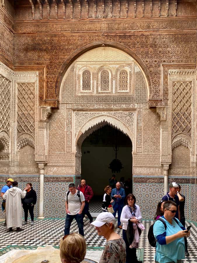 Fes: Attarine Madrasa, Museum, Tannery, Souk and Medina Tour - Al Attarine Madrasa: Marinid artistry you can actually spot