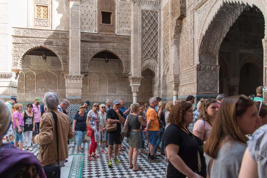 Fes: Attarine Madrasa, Museum, Tannery, Souk and Medina Tour - Al-Karaouine mosque and university area: learning tied to place