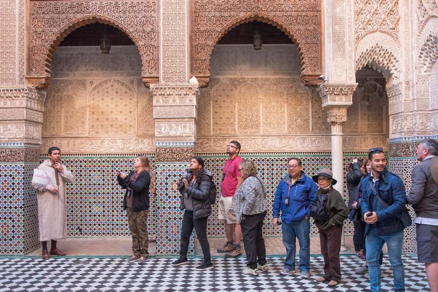 Fes: Attarine Madrasa, Museum, Tannery, Souk and Medina Tour - Nejjarine Fondouk and the Museum of Wooden Arts & Crafts