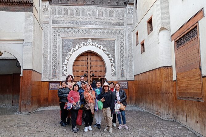 Fes Medina Walking Tour - Stop 4, Al-Attarine Madrasa: pay attention to the tilework details