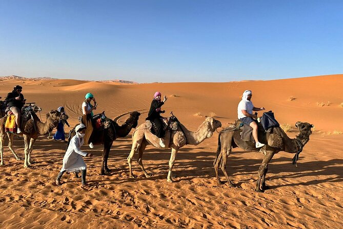 Fes To Marrakech : 3 Days Tour Via The Desert Of Merzouga & Camel - Day 1: Fez to Erg Chebbi, via Azrou, Ziz Valley, and Cedar-Forest Apes