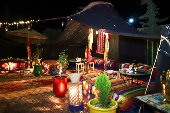 Fly in a hot air balloon in the sky of the Atlas in Marrakech - After Flight: Berber Breakfast in Nomadic Tents