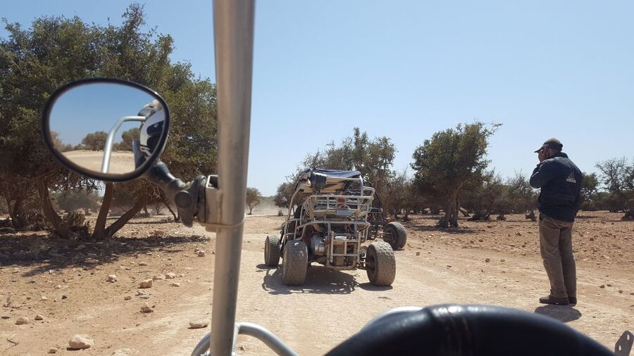 From Agadir or Taghazout: Desert Dunes Buggy Tour - The break stop, mint tea, and those farm details