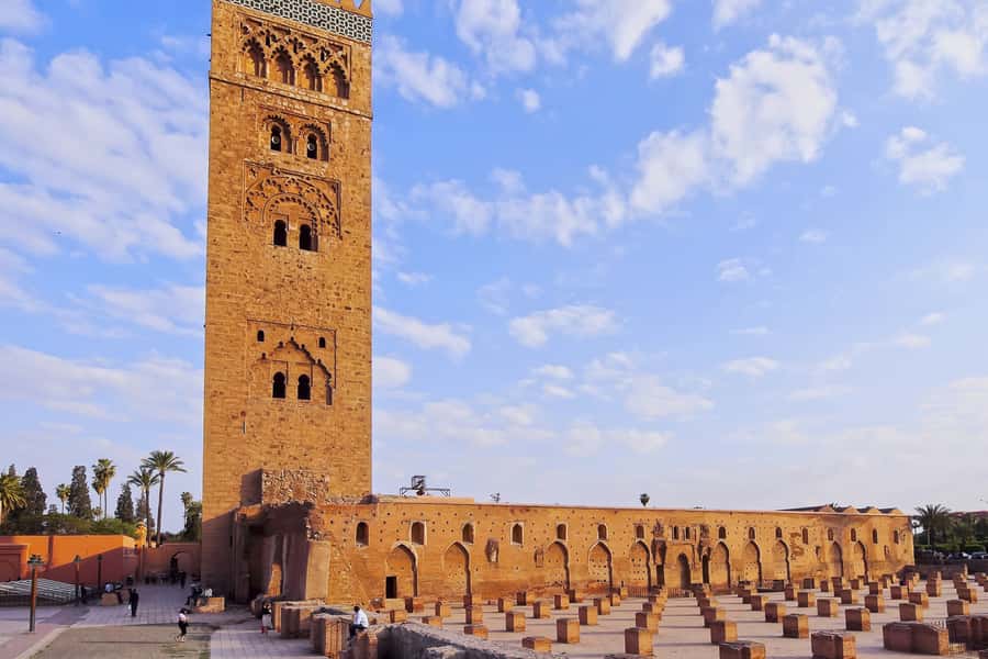 From Casablanca: Marrakech Guided Day Trip with Camel Ride - Bahia Palace and the Mellah: royal design plus layered Marrakech