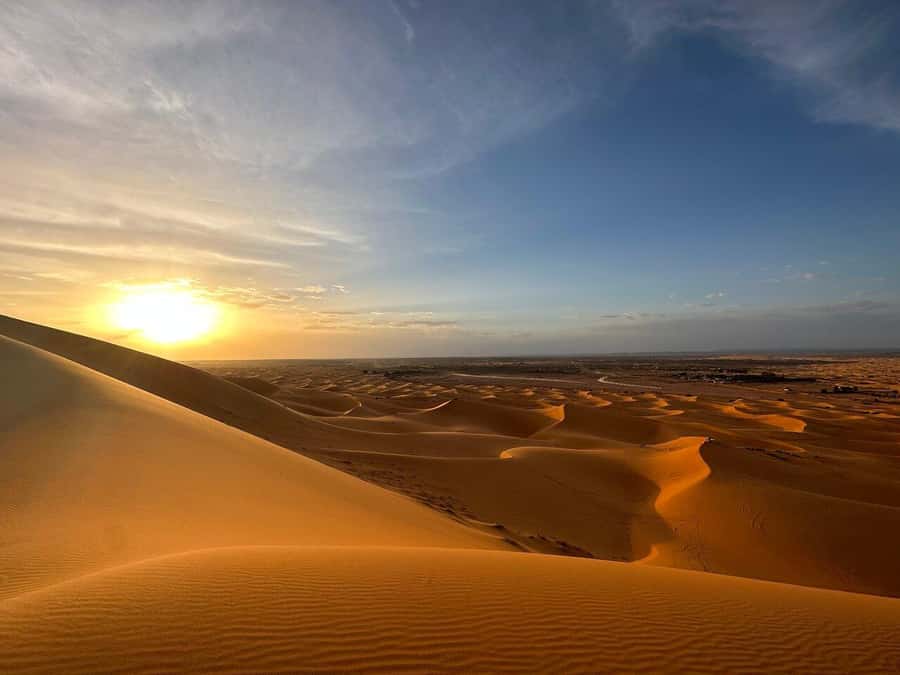 From Fes: 3-Day Luxury Desert Tour to Marrakech via Merzouga - Day 2 Sunrise in the Desert, Todra Gorges, and Erfoud Fossils