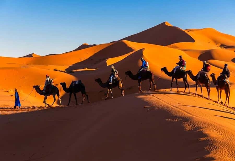 From Marrakech: 3-Day Sahara Desert Adventure to Fes - Merzouga and Erg Chebbi at two magic moments