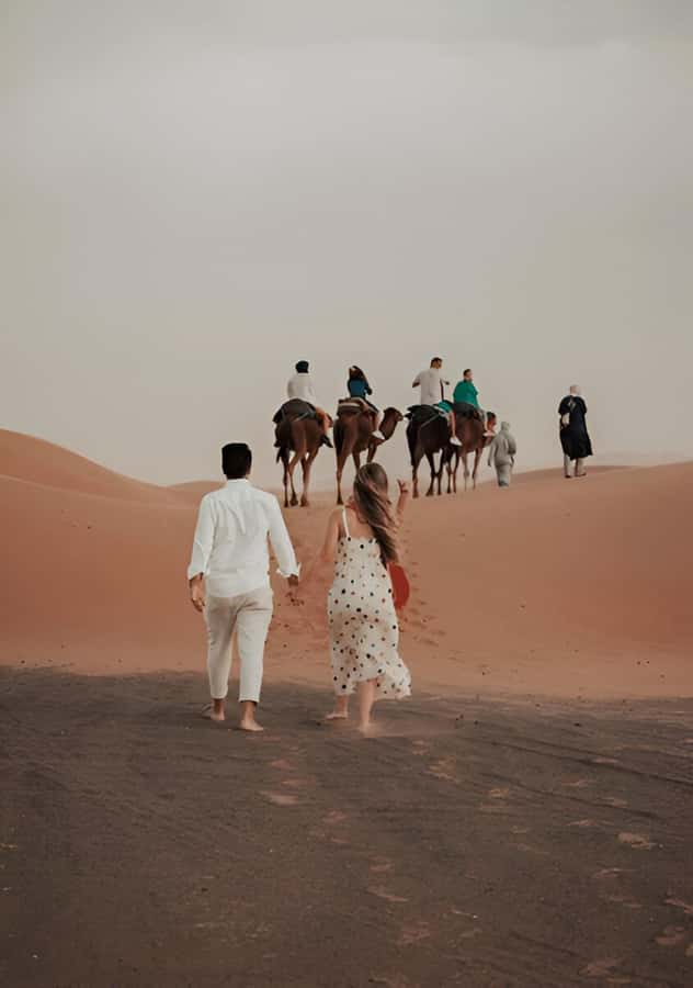From Marrakech: 3-Day Sahara Tour with Private tent & Meals - Day 2: Todgha Gorges Walk, Then Camel Caravan into Erg Chebbi