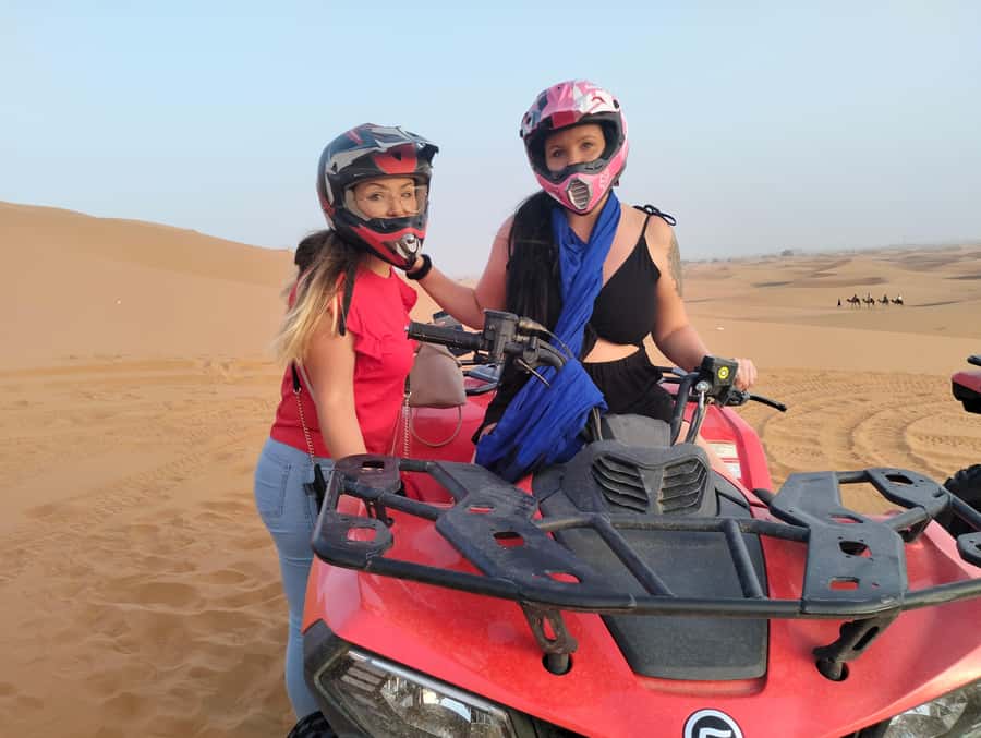 From Marrakech 3 Days Desert Merzouga with Camel & Quad bike - Erg Chebbi by camel: sunset sand and the Berber camp night