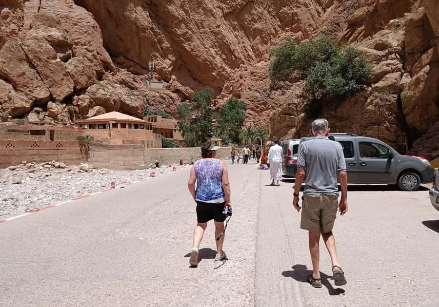 From Marrakech: 5-Days Tour to Chefchaouen & Merzouga Desert - Todra Gorges and Erfoud: cliffs, hiking energy, and the date-palm side of the desert
